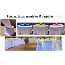 Arriendo Fundas, Manteles, Mesas, Sillas, Vajillas, Copas