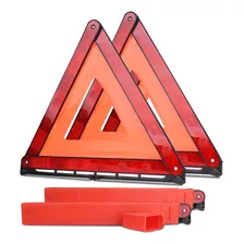 2pcs Triángulos Reflectantes De Seguridad De 43cm Plegables 