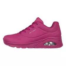 Tenis Skechers Uno Magenta Mujer Moda Casual