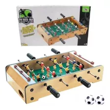 Mini Pebolim Totó Futebol Mesa Compacto Brinquedo Madeira 34