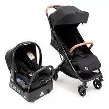 Carrinho Travel System Eva² Trio Essential Black - Maxi-cosi Cor Preto Chassi Preto