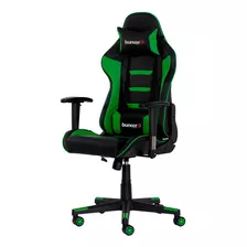 Cadeira Gamer Ii Reclinável 180º Giratória Preto E Branco Cor Verde Material Do Estofamento Poliuretano