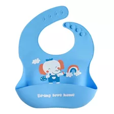 Baberos Para Bebe En Silicona Varios Diseños Y Fácil Lavado