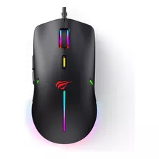 Mouse Gamer Para Jogo Havit Ms1031 Usb 7200 Dpi Com Led Rgb Cor Preto