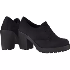 Oxford Feminino Camurca Salto Tratorado Crshoes 1710