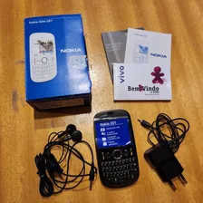 Nokia Asha 201 Vivo Completo E Funcionando - Colecionador