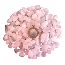 Pedra Natural Quartzo Rosa Rolada Polida 0,5-1cm - 500g