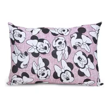 Fronha Infantil Minnie Mouse Disney Text Malha 100% Algodão