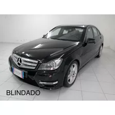 Blindado Mercedes-benz C 180 Sport 1.6 Turbo 2014 Preta