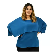 Blusa Con Capa, Modelo #bl1656 Talla Extra Plus Size