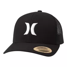 Gorra De Baseball Hurley. Negro/blanco