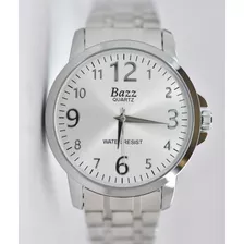 Reloj Caballero Bazz Resistente Al Agua Original Acero