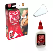 Cola Para Quebra Cabeça Puzzle Grow Brilhante Com Espátula