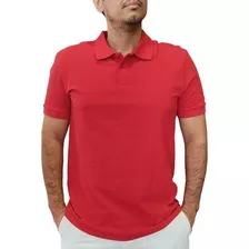 Camisa Polo Hering Masculina Vermelho Piquet Regular Básica