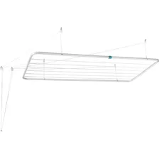 Varal De Teto Tramontina Em Aço 5,4m 90x55cm Cor Branco