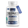 Treonato Puro Nutrition Magnésio + L-treonina, Alto Teor De Magnésio Por Porção, 180 Cápsula Sem Sabor