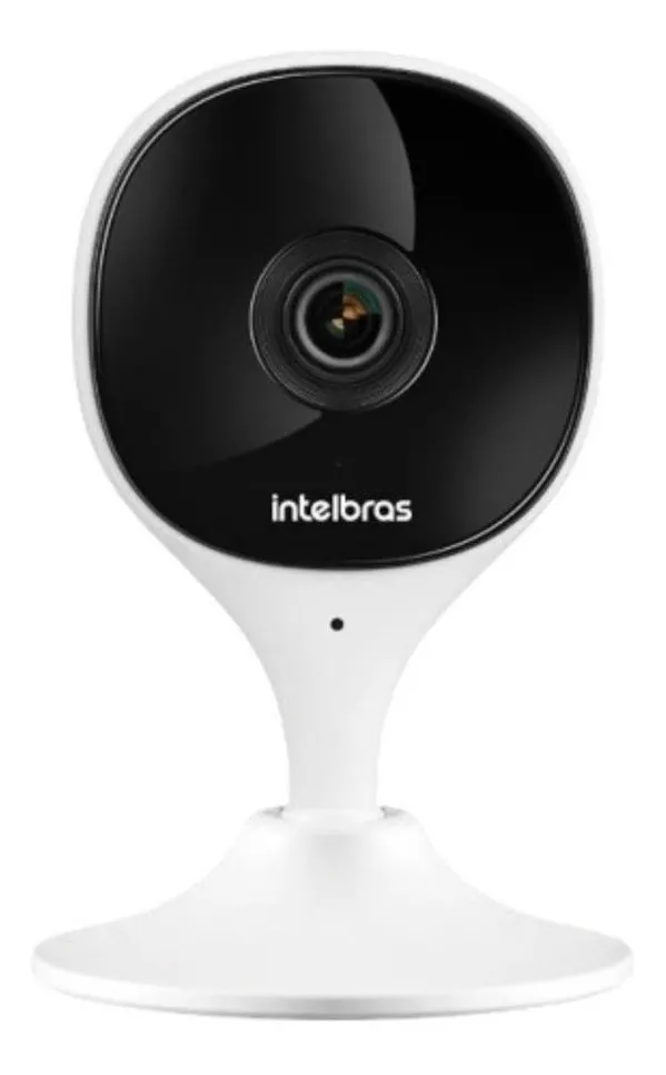 Câmera De Segurança Intelbras Imx Com Resolução De 2mp Visão Nocturna Incluída Branca