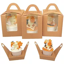 Cajas Individuales Para Cupcakes Con Ventana Caja Para Cupca