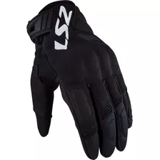 Guantes Moto Cortos Ls2 Corto Silva Color Negro Talle S