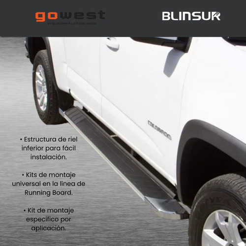 Estribos Regal Chevrolet Silverado 2015 - 2022 Doble Cabina Foto 3