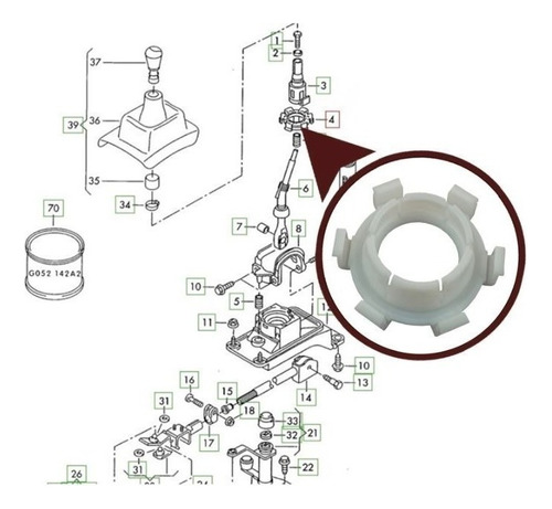 Engranaje Caja De Cambios Vw Golf Variante Sdi 1999/2006 Foto 9