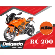 Moto Ktm Rc 200 Financiado 100% Y Hasta En 60 Cuotas