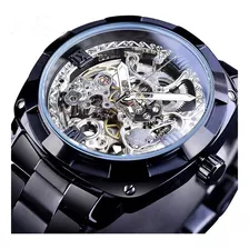 Reloj Mecánico Automático Casual Skeleton Para Hombre