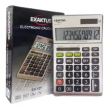 Calculadora Exaktus Ex-12t 12 Digitos Color Dorado