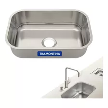 Cuba Aço Inox Nº 1 Retangular Tramontina 47x30 Para Cozinha