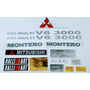 Emblemas Para Mitsubishi Montero 2400 Laterales.  Mitsubishi MONTERO SPO XLS 4X2