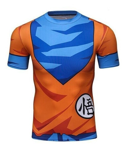 Camisa Goku Dragon Ball Compressão Plus Size 4xl