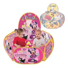 Piscina Do Bebe Mickey Ou Minnie C/ Cestinha Dobravel Disney