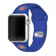 Correa De Reloj Deportivo De Silicona Chicago Cubs Comp...