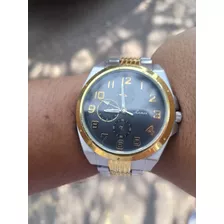 Reloj Para Hombre Negro Con Dorado