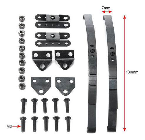 Kit De Resorte Tipo De Hoja De Acero 2xmetal Para Rc 4wd D90 Foto 5