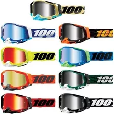 Lentes Motocross 100% Ciclismo Gafas De Casco Cross Racecraf