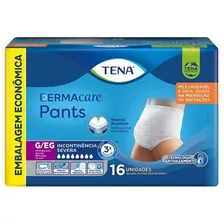 Fralda Geriátrica Tena Pants Dermacare G/eg Com 16 Unidades