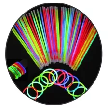 100 Pulseras Luminosas Cyalume Neon Varios Colores Brillante