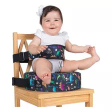 Kit Assento Infantil Cinto Elevação Redondo P/ Cadeira Eames