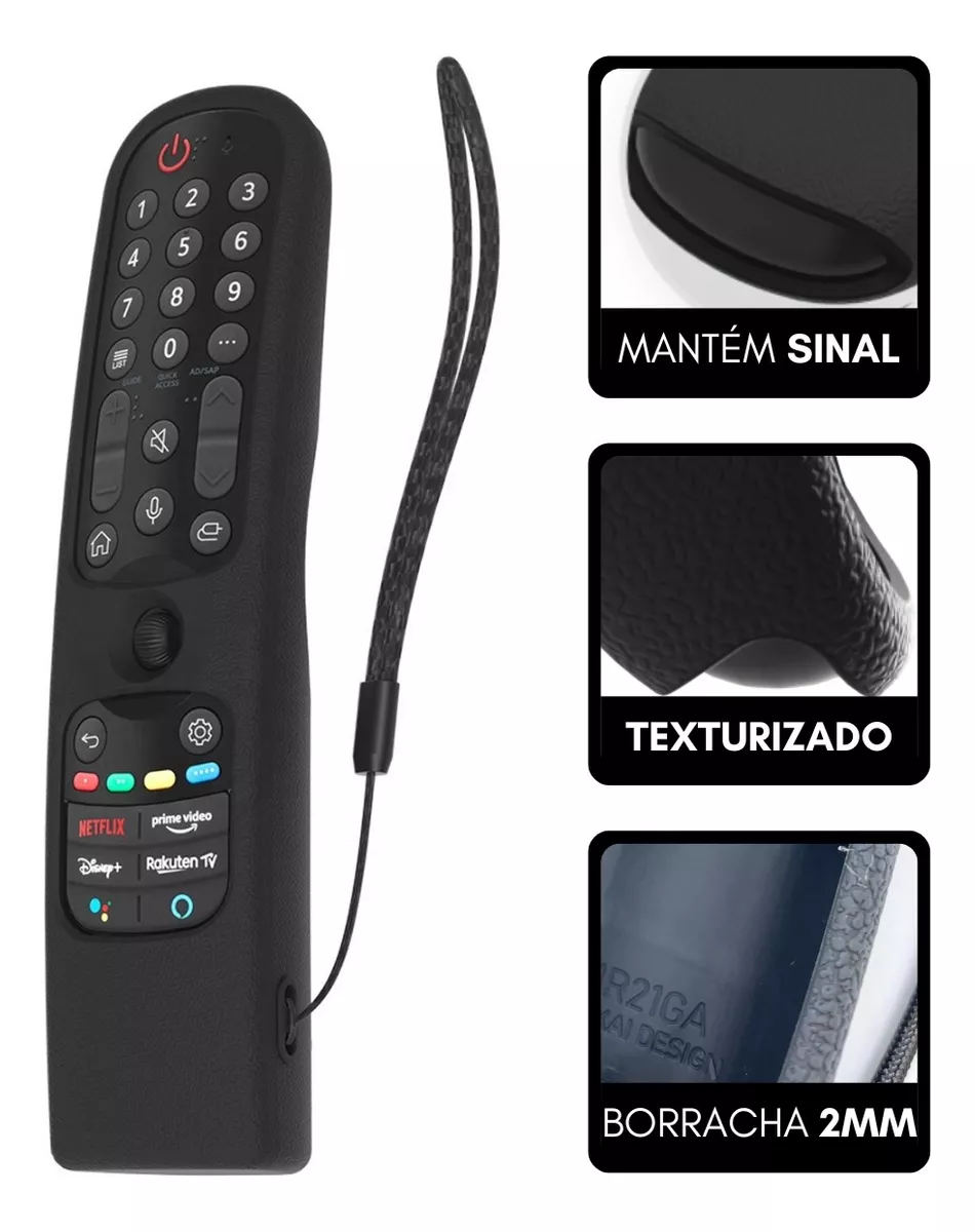 Capinha Premium Para Controle Tv LG Magic Control An-mr21