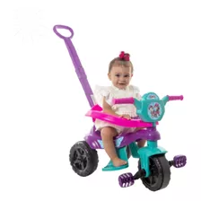 Triciclo Motoca Com Haste Infantil Carrinho De Empurrar 