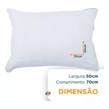 Travesseiro Neo Prime 233 Fios 100% Algodão Ecopluma 50x70cm Cor Branco