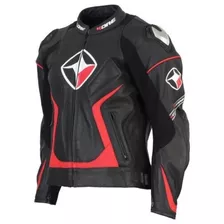 Chaqueta De Cuero Con Protecciones Kore Modelo Lj 91605