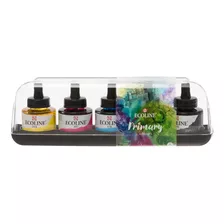 Acuarela Líquida Ecoline Con Gotero 5 Colores Primarios 30ml