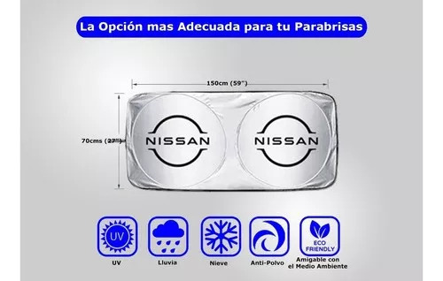 Cubresol Para Nissan Tiida Sedan 2016 Con Logo T1 Foto 2