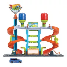 Hotwheels City Megatower Carwash Color Shifters Hdp05 Mattel Color Azul