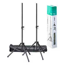 Par De Tripodes Soporte Pie De Bafles 50 Kg Stagg + Funda