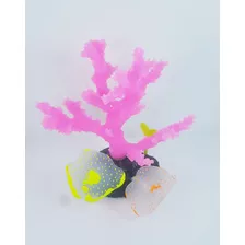 Adorno Coral Silicona 13cm Marino Pecera Polypterama