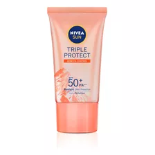 Protetor Solar Tripla Proteção Loção Antiacne Fps 50 40ml Nivea