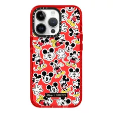 Case iPhone 12/12 Pro Mickey Rojo Transparente